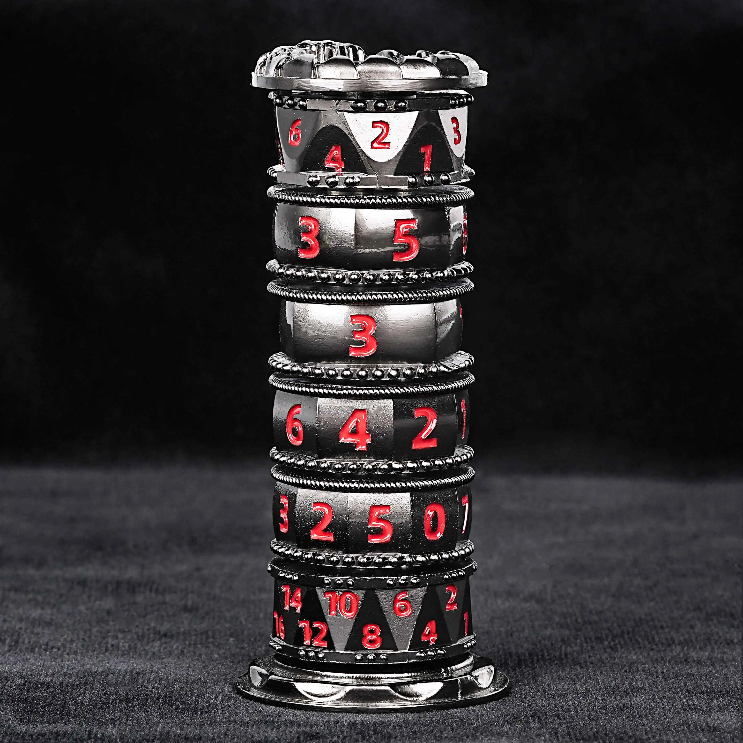 Cylindrical rotating metal dice | Bear Dice